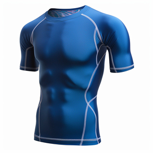 เสื้อรัดรูปแขนสั้นสำหรับผู้ชายเสื้อรัดรูป jujitsu rashguard สำหรับทุกคนผลิตตามสั่ง - Product Image 3