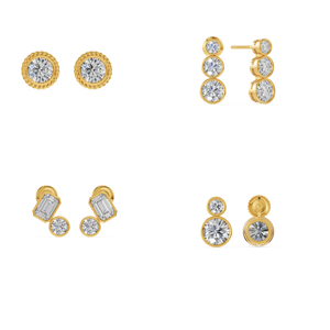 Anillo de Compromiso de Lujo para Mujer, Oro Amarillo y Blanco de 18K, Diamante Cultivado en Laboratorio de 0.87 Quilates, Claridad VS, Color EF, Certificado IGI - Product Image 2