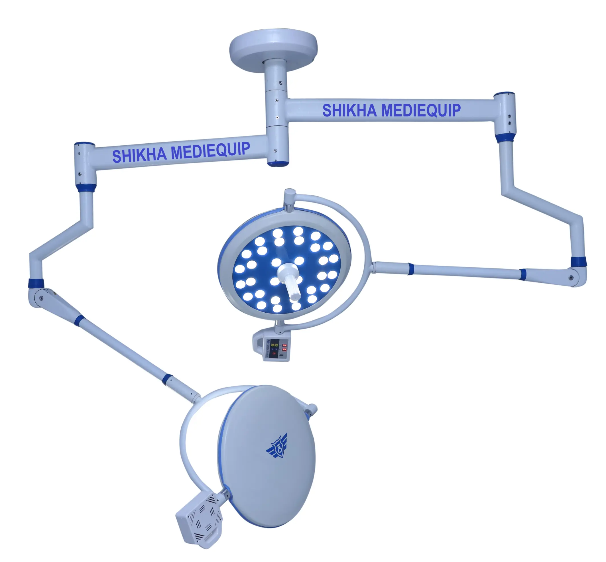 LED Light Theater Room Headlight lampada chirurgica a doppia cupola montata a soffitto OT