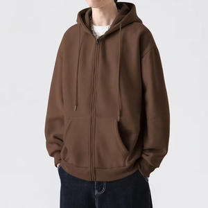 High Quality <b>Blank</b> Thick Hoodie Cotton Polyester Plus Size Heavy <b>Weight</b> Hoodie Custom Embroidery Oversized Mens Pullover Hoodies - Product Image 1