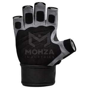 Workout <b>Weight</b> Lifting Half Finger <b>Gloves</b> With Wrist Wrap Support For Men Wholesale Reasonable Price Half Finger <b>Gloves</b> - Product Image 3