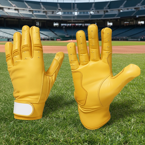 Guantes de Bateo de Béisbol Personalizados de Alta Calidad, Fabricante Profesional, Color Sólido, Cómodos, de Cuero Suave, Logotipo Personalizado - Product Image 2
