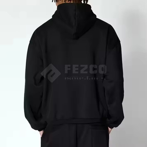 Survêtements à capuche d'hiver de coupe régulière pour hommes avec des motifs et des couleurs personnalisables 100% coton à séchage rapide et respirant - Product Image 5