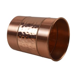 Antique Hammered Design Copper Metal Glass Water Cocktail Utensil Set Most Demanded Shiny Finishing Best Price - Product Image 3