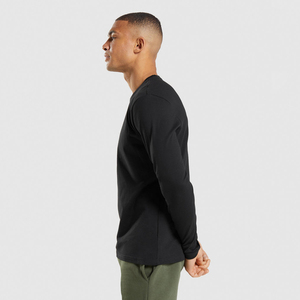 T-shirt à manches longues en coton 100% polyester à séchage rapide imprimé sur mesure Chemises de pêche pour hommes Protection solaire à l'écran Chemise vierge - Product Image 2