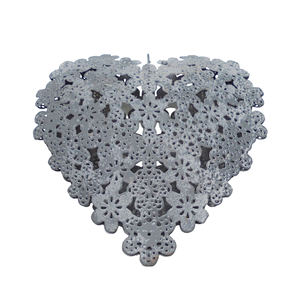 Ornements de Noël en forme de cœur de haute qualité pour la décoration de la maison, des mariages et des sapins de Noël - Product Image 3