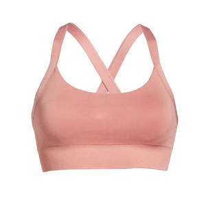 Sujetador deportivo de estilo sencillo para mujer más vendido, materiales de alta calidad, transpirable para sesiones de entrenamiento activo, precio al por mayor - Product Image 1