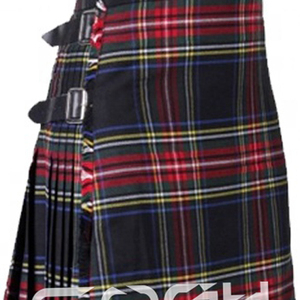 Nouveauté Kilt Tartan Stewart de haute qualité sur mesure noir gothique utilitaire unisexe adulte Bondage fétiche accessoires Pakistan - Product Image 5