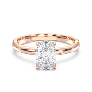 ชุดแหวนเพชรโมอิส E-F กะรัต/VVS-VS เพชรสำหรับผู้หญิง1.78กะรัตทำจากเงิน-ตัดวงรีและทรงกลม - Product Image 1