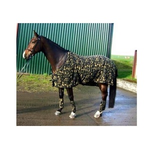 프리미엄 폴리코튼 240 Gsm 금박 디자인 녹색 색상 말 폴라 양털 통기성 따뜻한 시원한 날씨 인도 하이 퀄리티 - Product Image 6