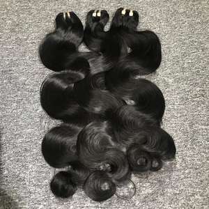 Haute Qualité Machine Double Trame Vierge Remy Extensions De Cheveux Tissage De Cheveux Permed Vietnamien Corps Vague 100gr Bundles Cuticule - Product Image 3