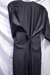 Qamis marocain prêt-à-porter en lin, soie et polyester, décontracté, respirant, pour adultes, grande taille, automne, personnalisé ODM - Product Image 3