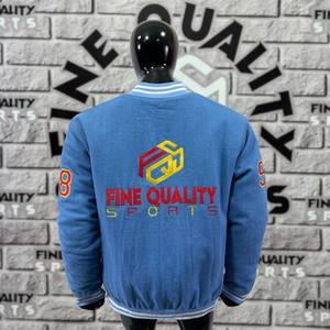 Veste universitaire personnalisée OEM manches en laine pour l'hiver veste universitaire Letterman de baseball veste universitaire brodée sur mesure - Product Image 3