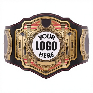 Cinturones de Campeonato Personalizados de Cuero Cómodo para Aikido, MMA, Jiu-Jitsu, Judo, Grappling, Taekwondo, Karate, Boxeo - Unisex - Product Image 1