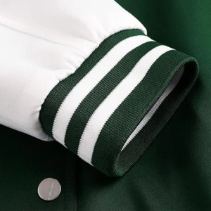 แจ็คเก็ตวาร์ซิตี้ผู้ชายสำหรับฤดูหนาว แจ็คเก็ตเบสบอลลำลองแบบมีปกตั้ง สไตล์แฟชั่น  รับสกรีนโลโก้ตามสั่ง - Product Image 6