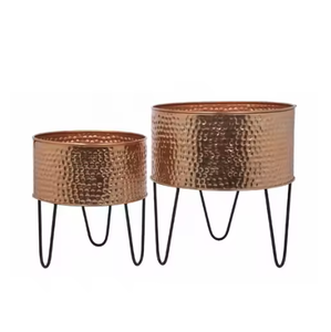 Jardinière en métal inoxydable nouvellement conçue pour la décoration de la maison et du jardin Jardinière en métal à la texture unique finie à un prix abordable - Product Image 5