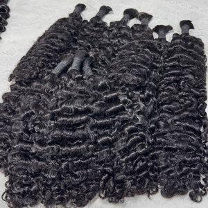 Cabello rizado a granel, color natural, cabello humano sin trama, rizos suaves y elásticos para trenzas sin nudos y fabricación de pelucas. - Product Image 5