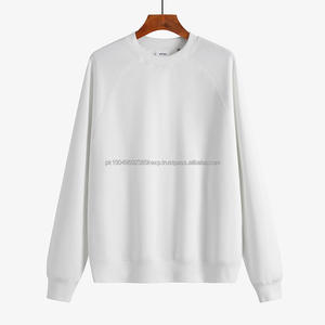 Sweat-shirt pour homme de 420 g, 100 % coton, pull à col rond, ample, en molleton uni, sweat-shirts et pulls à capuche pour homme - Product Image 5