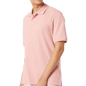 Chemises de golf personnalisées OEM pour hommes, mélange polyester/coton 180g, décontractées, unies, séchage rapide, manches courtes, impression personnalisée, broderie - Product Image 2