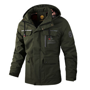 Veste décontractée pour homme printemps automne hiver séchage rapide imperméable vêtements d'alpinisme d'extérieur fermeture éclair logo avant - Product Image 6
