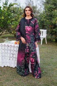 Elegante mujer de 3 piezas de diseñador de césped Salwar Kameez estilo indio paquistaní ropa informal ligera Top de invierno - Product Image 4