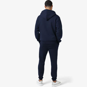 Conjuntos Deportivos de Dos Piezas de Color Sólido de Alta Calidad, Sudadera con Capucha y Cremallera Completa, Traje para Correr, Conjuntos Deportivos Personalizados para Hombre - Product Image 2