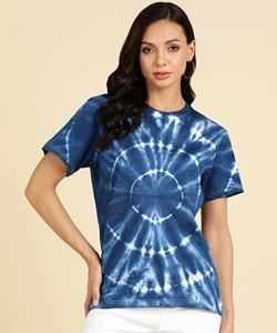 Camisetas Personalizadas Unisex de Alta Calidad para Adolescentes, sin Espalda, Sexy, Tie Dye, Oversize, de Poliéster/Algodón, con Mangas Farol - Product Image 3