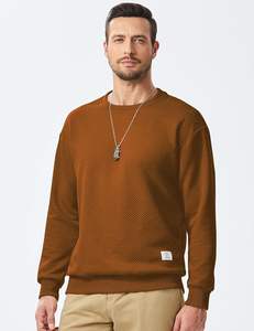 Sudadera Personalizada Bordada para Hombre, de Alta Calidad, Oversize, con Capucha, de Spandex/Poliéster, Hombros Caídos, Estampado Animal, Tejida - Product Image 3