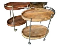 Chariot de bar moderne/Chariot de bar en bois/Chariot de bar de luxe Chariot de bar Chariot de bar en métal Chariot de bar vintage Chariot de bar à roulettes