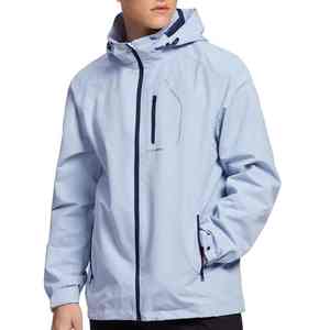 Chaqueta de Correr para Hombre, Diseño Nuevo, Alta Calidad, Cierre Completo, Logotipo Bordado Personalizado, Impermeable, Cortavientos, Cuello Alto - Product Image 6