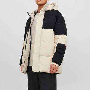 Nouveau look de veste matelassée personnalisée pour hommes design matelassé de luxe bulle grande taille en coton doux léger tissé ODM enduit poche chaude - Product Image 3