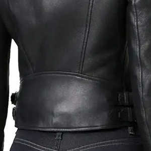 Chaqueta de cuero para mujer de lona transpirable hecha a medida con color y diseño personalizables de calidad superior - Product Image 5