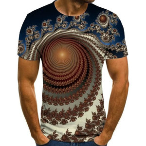 เสื้อยืดผู้ชายแบบลำลองแขนสั้นลายดิจิทัลแบบ3D กำหนดเองได้จากปากีสถาน - Product Image 5