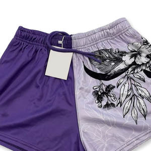 Shorts de rugby personnalisés en polyester de haute qualité, avec votre propre logo, poche zippée, sublimation - Product Image 3