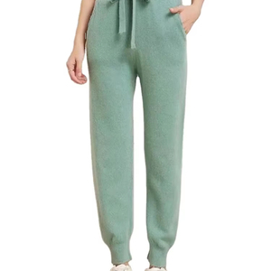 Pantalones pitillo deportivos informales para mujer, 100% de punto de lana, transpirables, ecológicos, hasta el tobillo, pantalones de pierna pequeña, versión coreana - Product Image 5