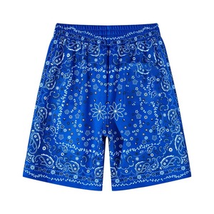 Cool Streetwear tout imprimé Sublimation maillot bleu short pour homme poche Polyester short Bandana - Product Image 2