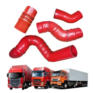 Flexible turbo hose pipe high temperature intercooler truck steel wire reinforced corrugated silicone ducting hose