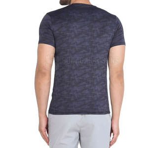 T-shirt de fitness pour homme respirant à bas prix, en spandex et polyester, personnalisable - Product Image 2