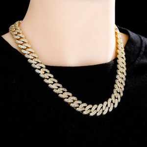 สร้อยคอเพชรสวิสสไตล์คิวบา13มม. แบบมีสปริง - Product Image 4