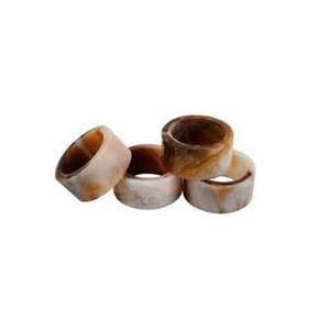 Rond de serviette en laiton doré gaufré à motif de fleurs Rond de serviette en laiton antique bon marché Anneaux de serviette monogrammés - Product Image 4