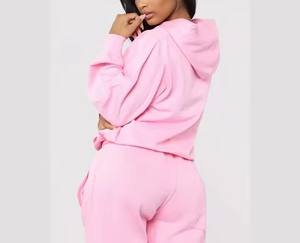 Chándal de Jersey antibolitas de alta calidad para mujer, estampado personalizado, sólido, recién llegado, venta al por mayor, precio barato, alta calidad - Product Image 6