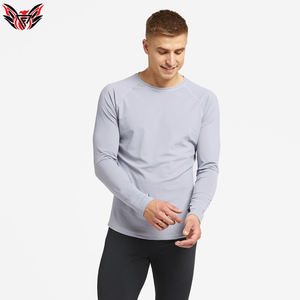 Rash Guard de compression de haute qualité pour hommes avec manches complètes Bon marché Garde Rash Guard MMA pour hommes en couleur unie - Product Image 4