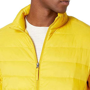 Oem Wholesale <b>Top</b> Selling 2025 New Custom Stand Collar <b>Bubble</b> Hooded 100% Wool Windproof Jacket for Men Wholesale Shiny Puffy - Product Image 6