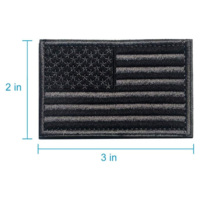 Respirant brodé drapeau Patch crochet boucle attache Durable Nylon Polyester étiquette pour veste gilet sac à dos chemise équipement de plein air
