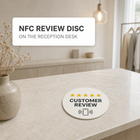 Carte de poche NFC personnalisable pour avis Yelp, carte en acrylique à clipser pour les commentaires des clients dans les cafés, salons, commerces et au comptoir d'accueil