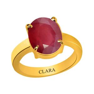 NOVAMART Fine Buy Fashionable Vintage Gold <b>Ring</b> Natural & Certified <b>Ruby</b> Manik Gemstone Inlay Stylish Eye Pattern <b>for</b> Engagement - Product Image 1