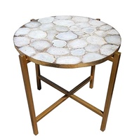 Ensemble de table à manger de luxe en marbre pour hôtel, design industriel durable et réglable, mobilier de salle à manger 6 places