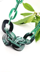 Collar de Resina Hecho a Mano para Mujer, Diseño Náutico de Moda con Temática Artística, Joyería de Moda India para Chicas - Product Image 2