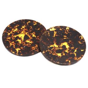 Posavasos de cerámica más vendidos, estilo clásico, cuerno cuadrado, diseño de hueso, portavasos de madera de resina única para decoración del hogar - Product Image 1