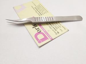 Pinzas Profesionales para Pestañas Dorlon DB-ELT-49870 de Acero Inoxidable con Logotipo Personalizado, Antiestáticas, de Precisión, con Ángulo de 45 Grados - Product Image 2